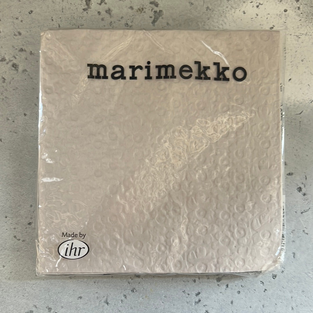 Embossed Unikko Sand Napkins by Marimekko
