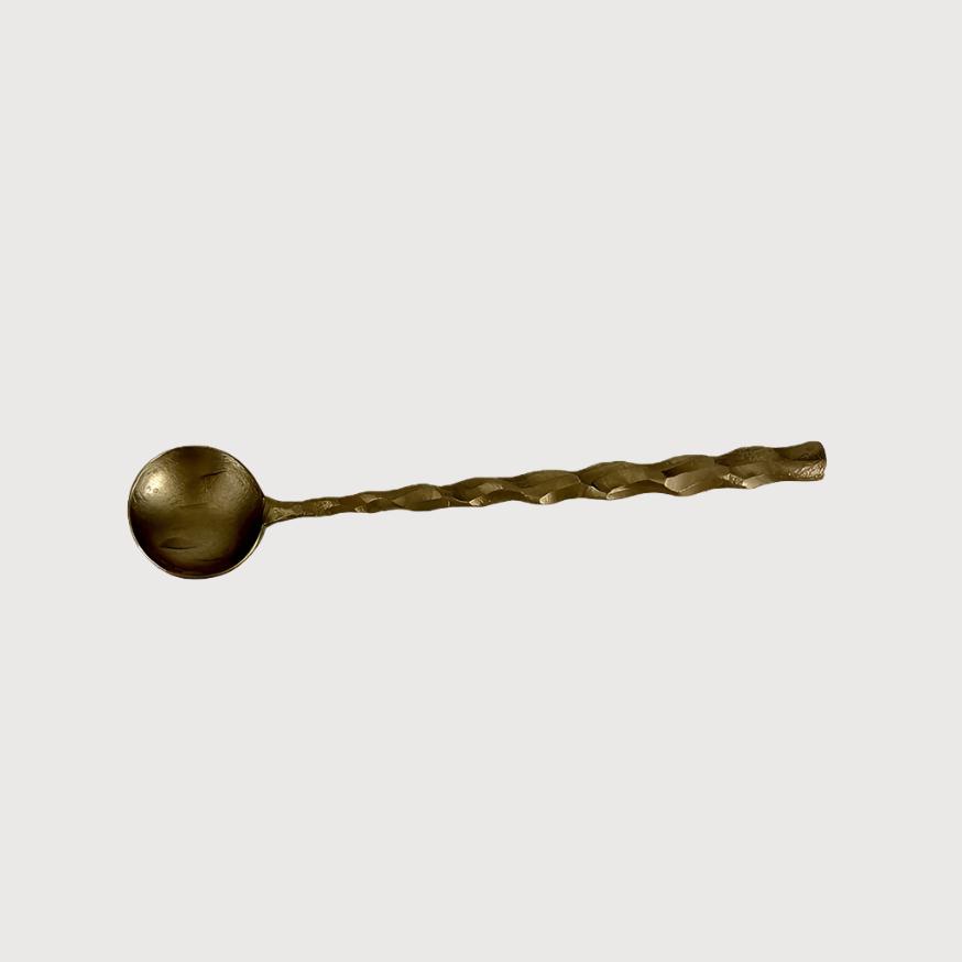 Brass Spoon with Wavy Handle