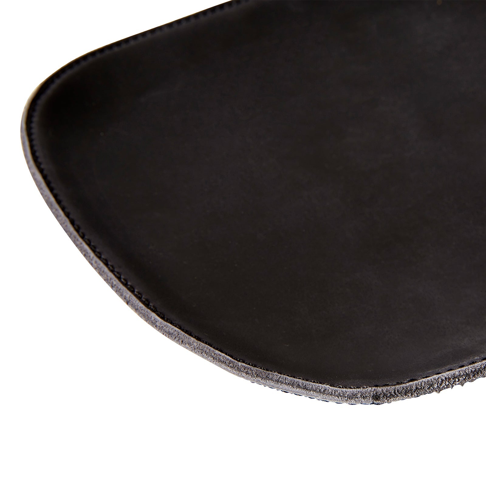 Giles Leather Valet Tray, Black