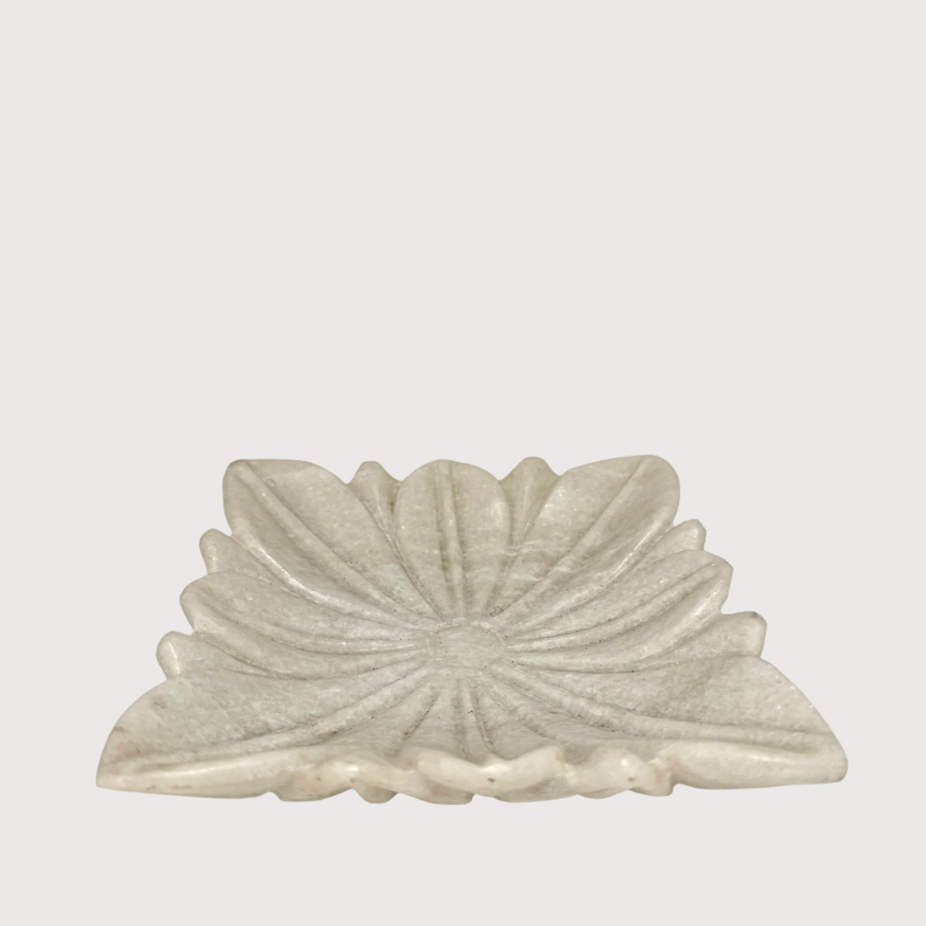 Square Marble Flower Plate