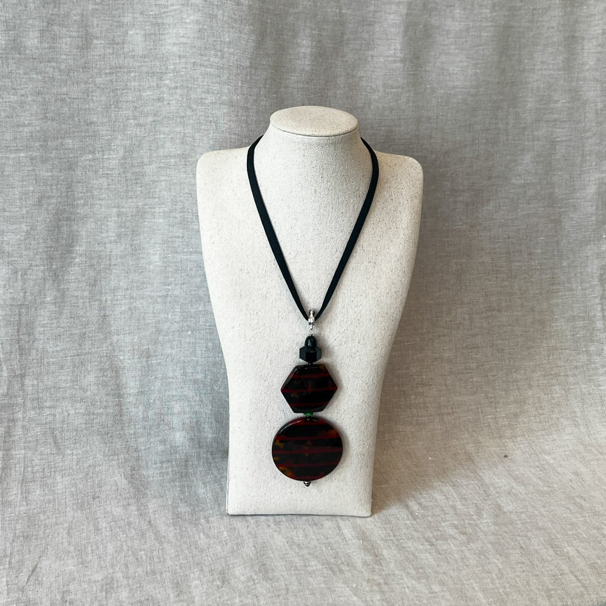 Righe Rosse Ribbon Necklace