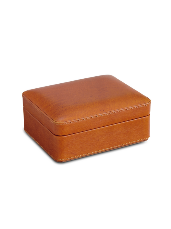 Leather Accessories Box, Tan