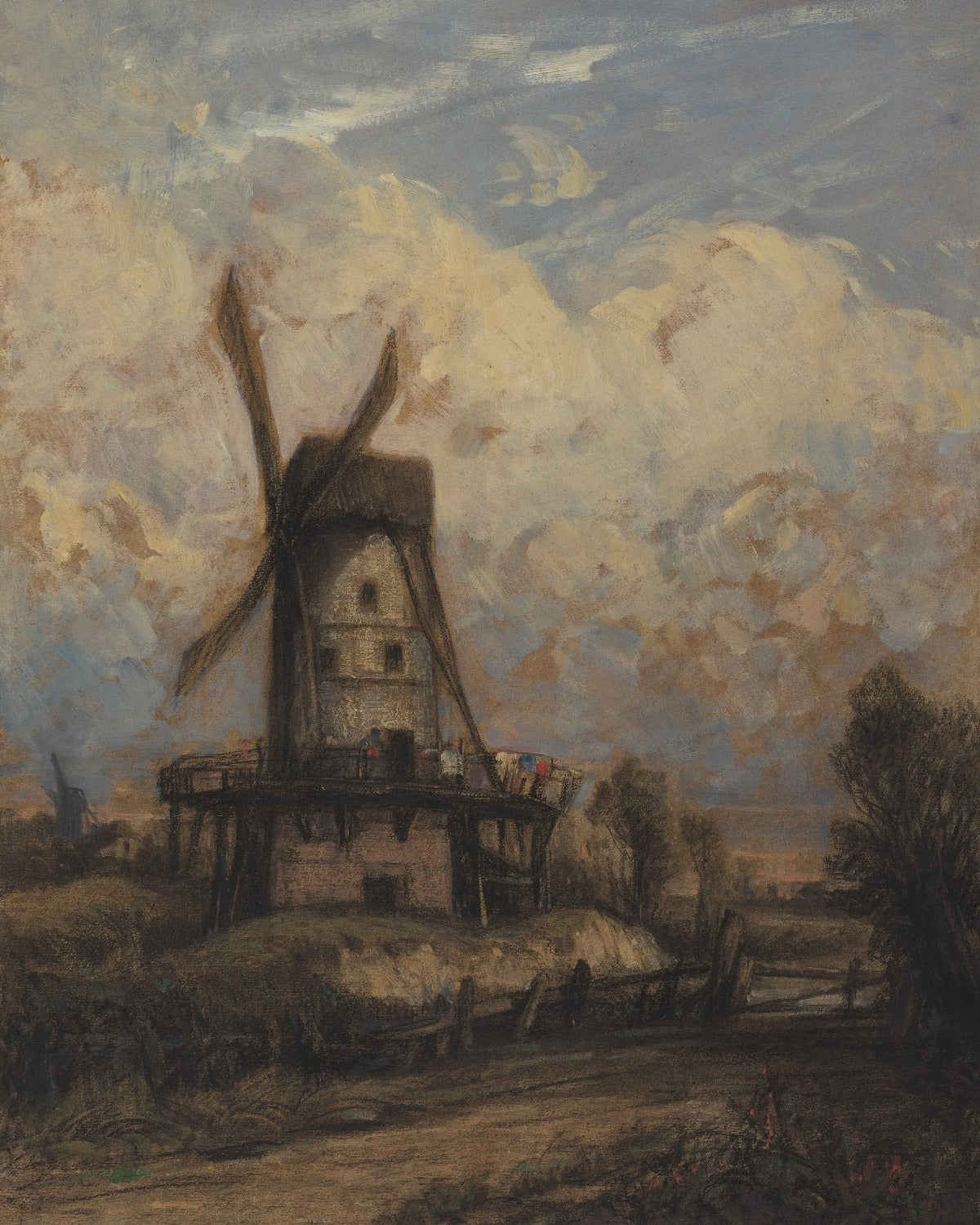 Windmill print in Frame
