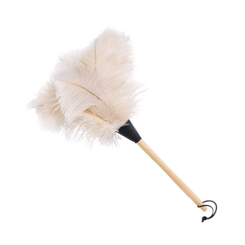 White Ostrich Feather Duster 50cm