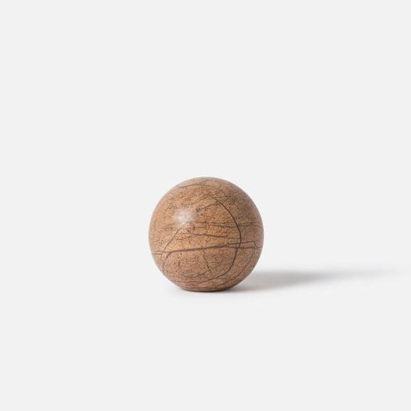 Geo Marble Sphere, Brown