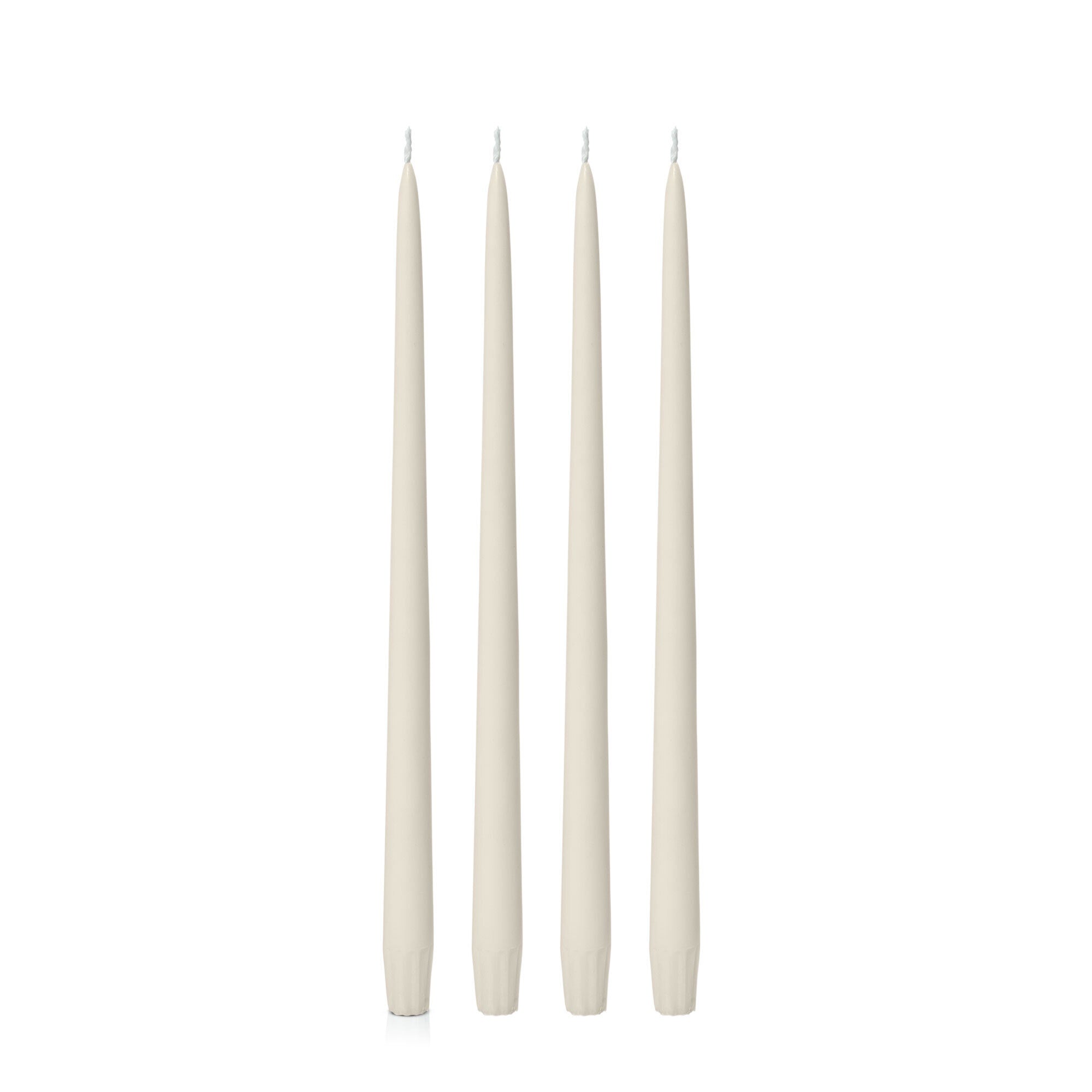 Tapered Candle 35cm, Ivory, Pack of 4