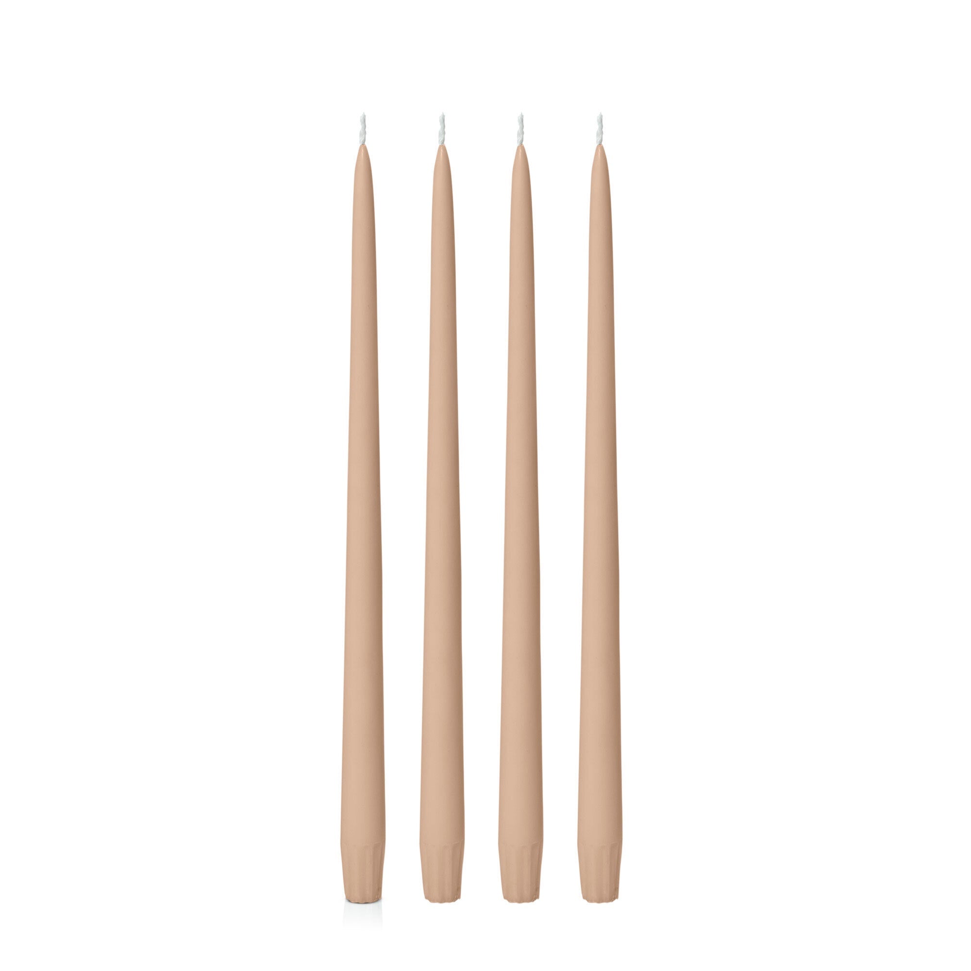 Tapered Candle 35cm, Latte, Pack of 4
