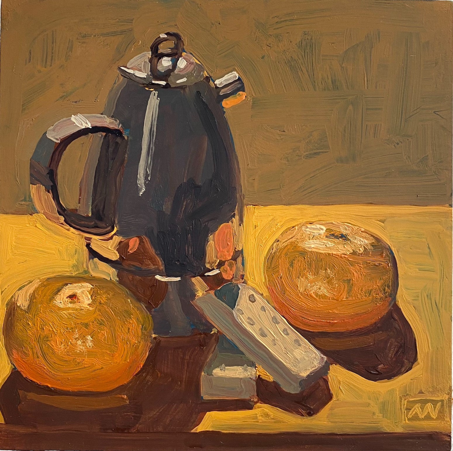 Coffee with Mandarins and Shortbread by Andrea Wilson