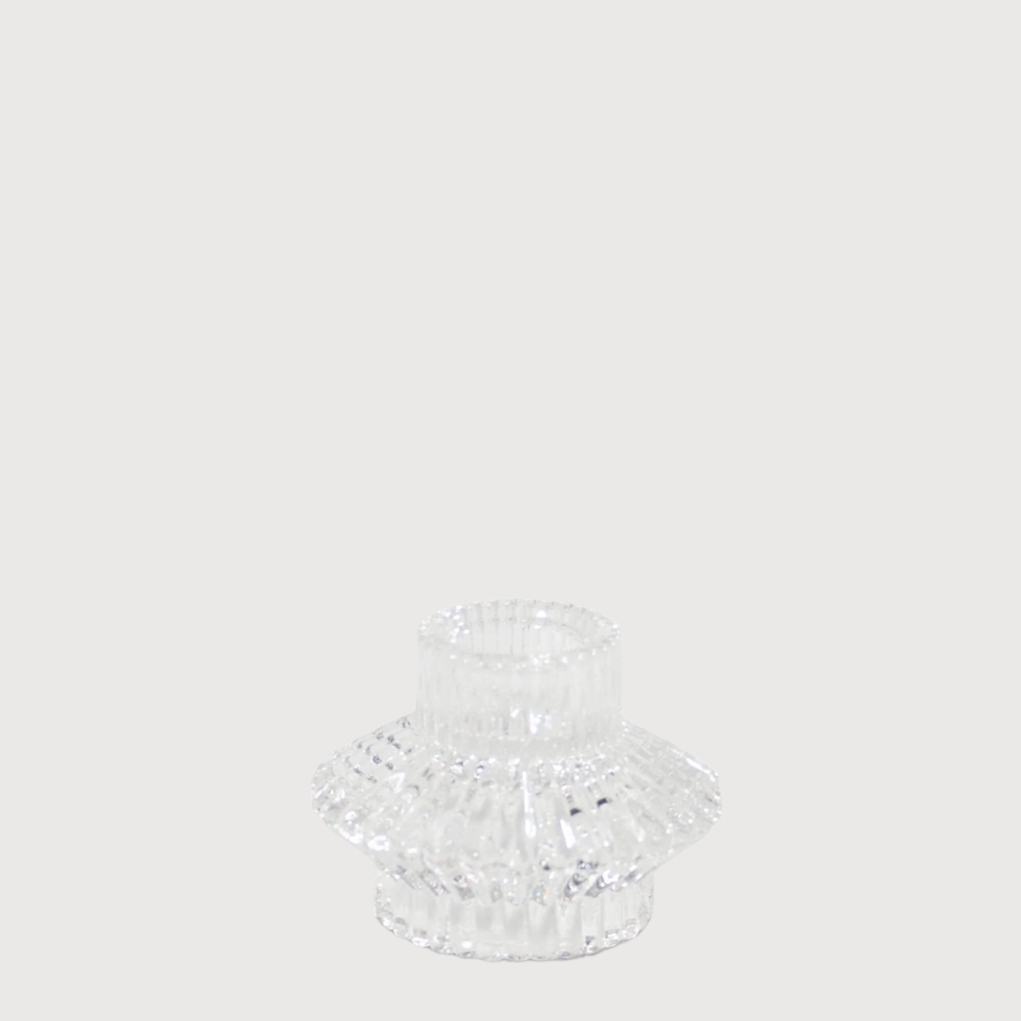 Aida Candle Holder, Clear