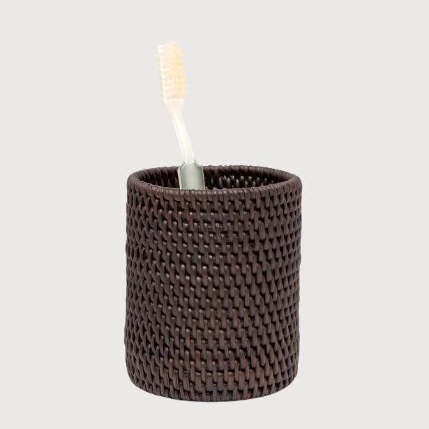 Dalton Brush Holder, Coffee