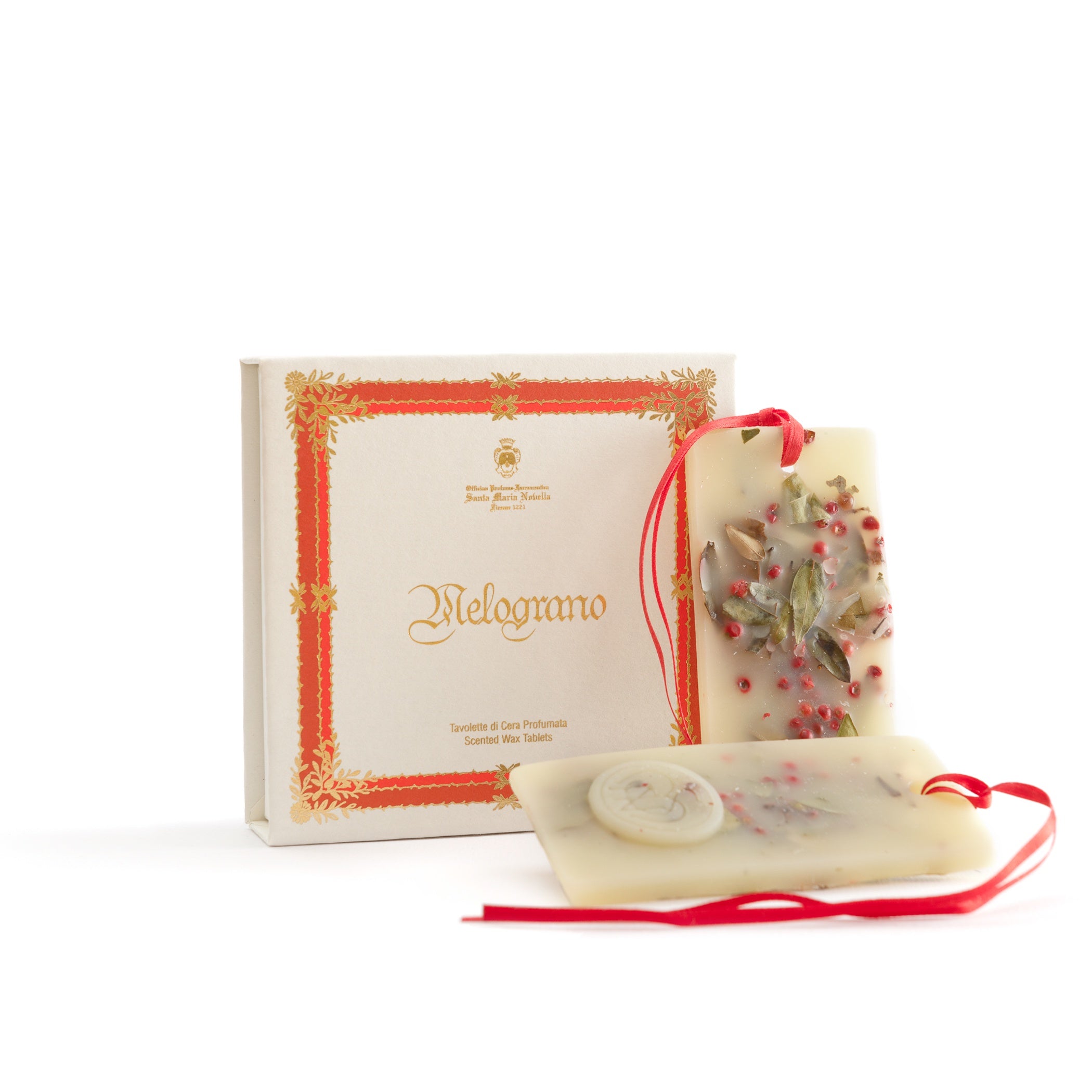 Melograno (Pomegranate) Scented Wax Tablets. Box of 2.