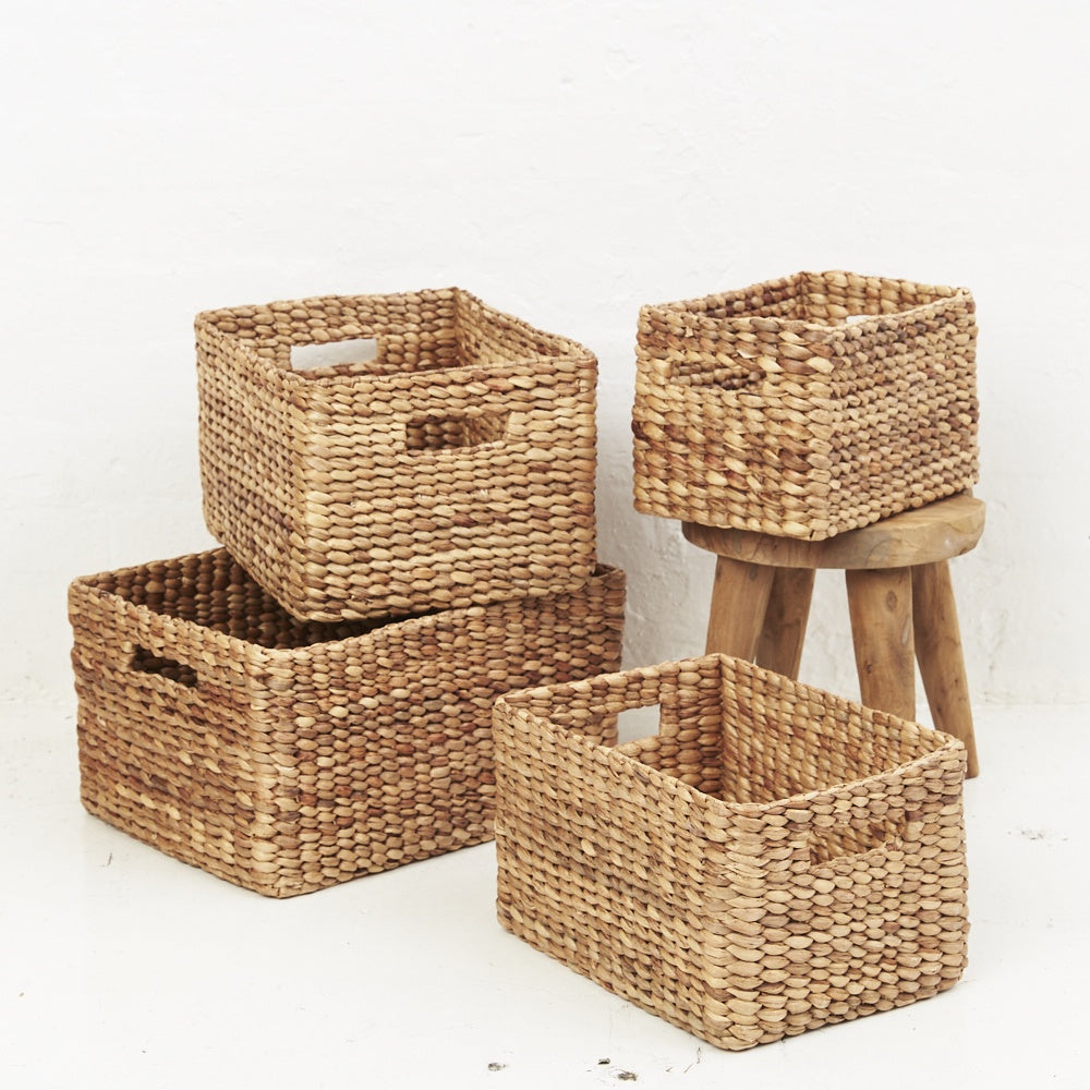 Waterhyacinth Rectangular Storage Basket