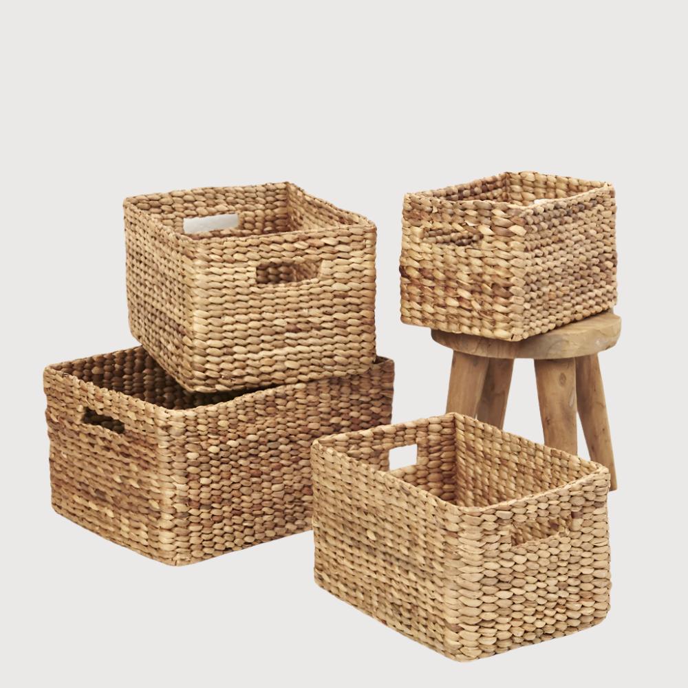 Waterhyacinth Rectangular Storage Basket